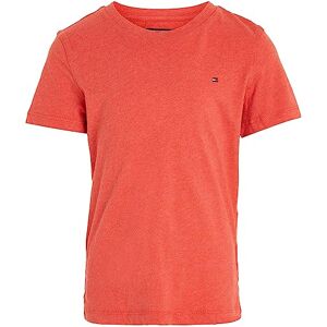 Tommy Hilfiger Chlapecké triko s krátkým rukávem, Červená (Apple Red Heather) Tommy Hilfiger Chlapecké triko s krátkým rukávem, Červená (Apple Red Heather)