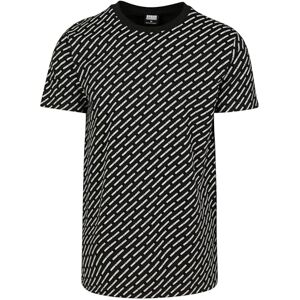 Urban Classics Pánské tričko Allover Logo Tee, černá Urban Classics Pánské tričko Allover Logo Tee, černá