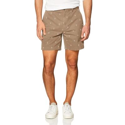 Amazon Essentials Pánské 18 cm Chino šortky s klasickým střihem, khaki hnědé kotva, 36 W Amazon Essentials Pánské 18 cm Chino šortky s klasickým střihem, khaki hnědé kotva, 36 W