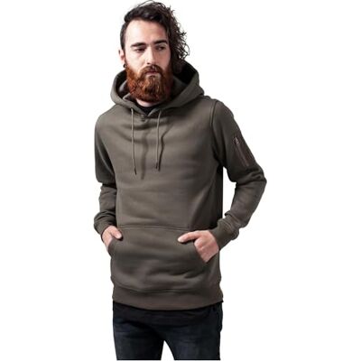 Urban Classics Pánská mikina Sweat Bomber Hoody, Olivová, S Urban Classics Pánská mikina Sweat Bomber Hoody, Olivová, S