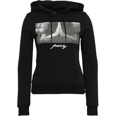 Tee Dámská dámská Pray Hoody, černá Tee Dámská dámská Pray Hoody, černá