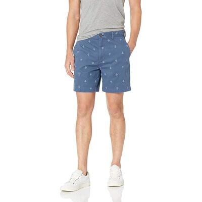 Amazon Essentials Pánské 18 cm Chino šortky s klasickým střihem, námořnicky modrá kotva, 34 W Amazon Essentials Pánské 18 cm Chino šortky s klasickým střihem, námořnicky modrá kotva, 34 W