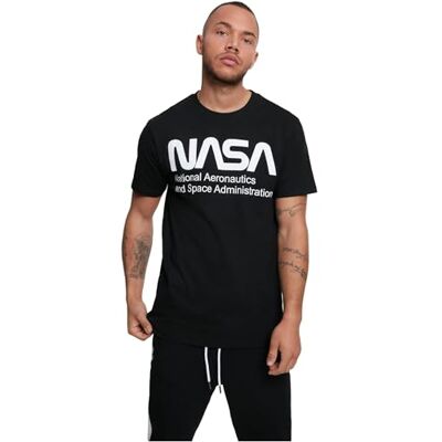 Tee Pánské tričko s červovým logem NASA, černá, XS Tee Pánské tričko s červovým logem NASA, černá, XS