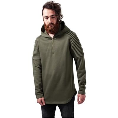 Urban Classics pánský pulovr s kapucí Pleat Sleeves Terry Hoody m Zelená (olive 176) Urban Classics pánský pulovr s kapucí Pleat Sleeves Terry Hoody m Zelená (olive 176)