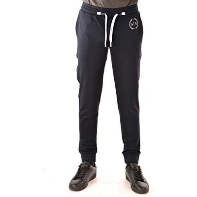 Giorgio Armani A X pánské Basic Fleece Logo Jogger tréninkové kalhoty, modrá, XL Giorgio Armani A X pánské Basic Fleece Logo Jogger tréninkové kalhoty, modrá, XL