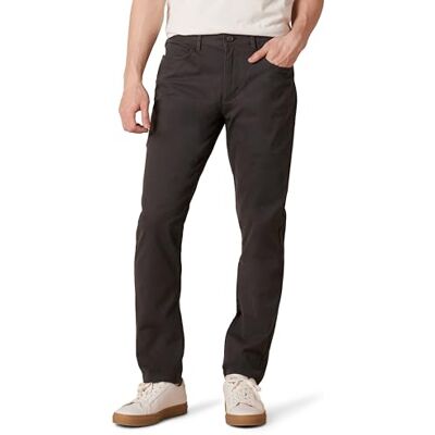 Amazon Essentials Pánské chino kalhoty s 5 kapsami, komfortní streč, úzký střih (dříve goodthreads), šedé, 32 W / 31 l Amazon Essentials Pánské chino kalhoty s 5 kapsami, komfortní streč, úzký střih (dříve goodthreads), šedé, 32 W / 31 l