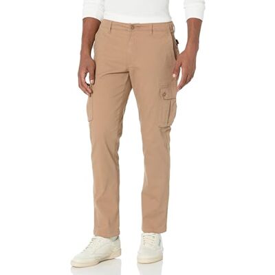 Amazon Essentials Pánské úzce střižené strečové cargo kalhoty (k dostání ve Big & Tall), tmavá khaki hnědá, 35 W / 28 L Amazon Essentials Pánské úzce střižené strečové cargo kalhoty (k dostání ve Big & Tall), tmavá khaki hnědá, 35 W / 28 L