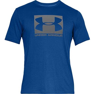 Under Armour Pánské Ua Boxed sportovní styl, prodyšné sportovní tričko, rychleschnoucí funkční tričko s volným střihem, modrá, s Under Armour Pánské Ua Boxed sportovní styl, prodyšné sportovní tričko, rychleschnoucí funkční tričko s volným střihem, modrá, s