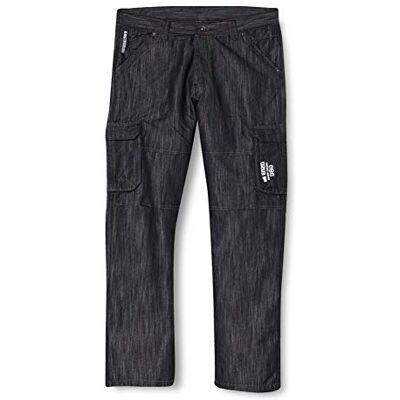 Enzo Pánské Cargo Combat Jeans, černá, 30 W/30 L Enzo Pánské Cargo Combat Jeans, černá, 30 W/30 L