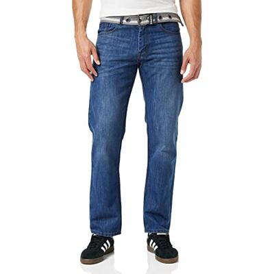 Enzo Pánské Skinny Jeans, Modrá (Midwash), 48W / 30L Enzo Pánské Skinny Jeans, Modrá (Midwash), 48W / 30L