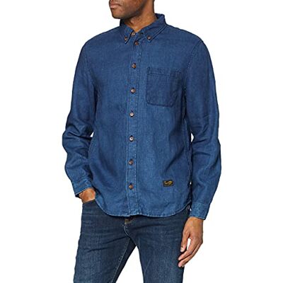 Kings of Indigo Herren ENDA Pocket Freizeithemd, per Pack Blau (Dark Indigo Linen 1000), 48 (Herstellergröße: XXL) Kings of Indigo Herren ENDA Pocket Freizeithemd, per Pack Blau (Dark Indigo Linen 1000), 48 (Herstellergröße: XXL)