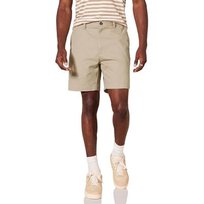 Amazon Essentials Pánské chino šortky 18 cm s klasickým střihem, khaki, 38 W Amazon Essentials Pánské chino šortky 18 cm s klasickým střihem, khaki, 38 W