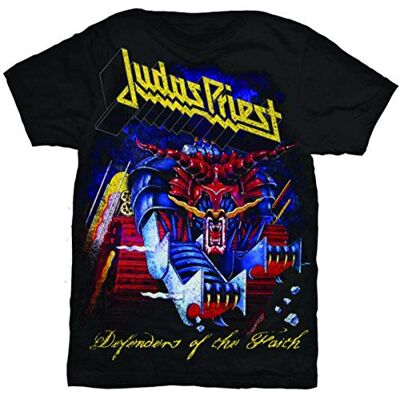 Collectors Mine pánské Judas Priest Defender of Faith T-Shirt 48 černá (černá) Collectors Mine pánské Judas Priest Defender of Faith T-Shirt 48 černá (černá)
