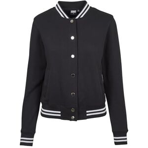 Urban Classics Dámská College Sweat Jacket dámská College bunda černá/bílá, Černá/černá, XL Urban Classics Dámská College Sweat Jacket dámská College bunda černá/bílá, Černá/černá, XL