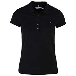 Tommy Hilfiger Dámské tričko s krátkým rukávem Heritage Slim Fit, černá (Masters Black) Tommy Hilfiger Dámské tričko s krátkým rukávem Heritage Slim Fit, černá (Masters Black)