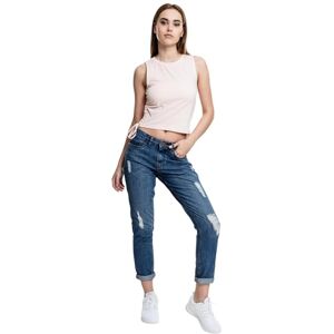 Urban Classics Dámský Ladies Lace Up Cropped Top, Růžová (růžová 185) Urban Classics Dámský Ladies Lace Up Cropped Top, Růžová (růžová 185)