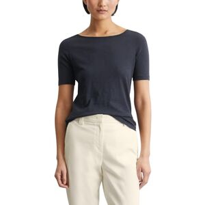 Marc O'Polo Dámské tričko z bio bavlny s lodičkovým výstřihem, modrá, L Marc O'Polo Dámské tričko z bio bavlny s lodičkovým výstřihem, modrá, L