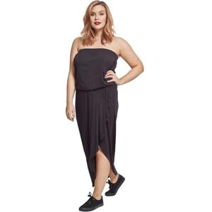 Urban Classics Dámské dámy Viscose Bandeau Dress, černá, L Urban Classics Dámské dámy Viscose Bandeau Dress, černá, L