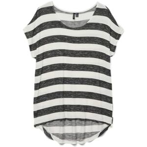 VERO MODA Dámské tričko Vmwide Stripe S/L Top Ga JRS, Black/Stripes: snow White, S VERO MODA Dámské tričko Vmwide Stripe S/L Top Ga JRS, Black/Stripes: snow White, S