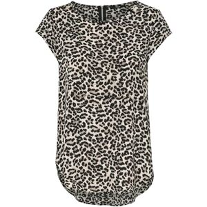 ONLY Dámské Onlvic S/S Solid AOP Top Ptm tričko, halenka, krátký rukáv, Vícebarevné Pumice Stone Aop Leo Aop ONLY Dámské Onlvic S/S Solid AOP Top Ptm tričko, halenka, krátký rukáv, Vícebarevné Pumice Stone Aop Leo Aop
