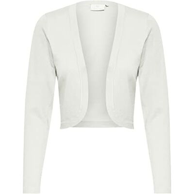 KAFFE Bolero Astrid Damen Bolero Astrid Elegant JACK Dlouhý rukáv Cardigan Bolero jacke, Šedá (chalk) KAFFE Bolero Astrid Damen Bolero Astrid Elegant JACK Dlouhý rukáv Cardigan Bolero jacke, Šedá (chalk)