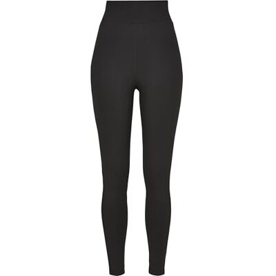Urban Classics Dámské legíny s vysokým pasem, černá, XXL Urban Classics Dámské legíny s vysokým pasem, černá, XXL