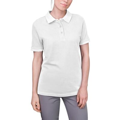 HRM Luxury Polo Premium dámské polo tričko ze 100% bavlny Basic polokošile do 60 °C stálobarevné praní vysoce kvalitní a udržitelný horní díl, Bílá (White 02-white), S HRM Luxury Polo Premium dámské polo tričko ze 100% bavlny Basic polokošile do 60 °C stálobarevné praní vysoce kvalitní a udržitelný horní díl, Bílá (White 02-white), S
