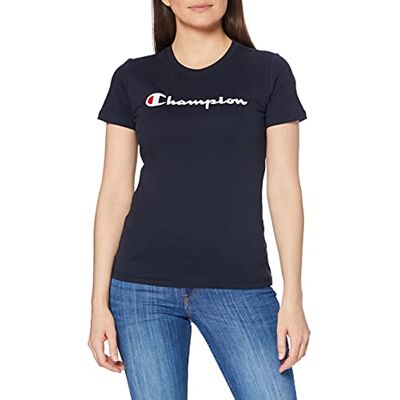 Champion Dámské tričko Classic Logo Crewneck, Námořnická modrá, S Champion Dámské tričko Classic Logo Crewneck, Námořnická modrá, S