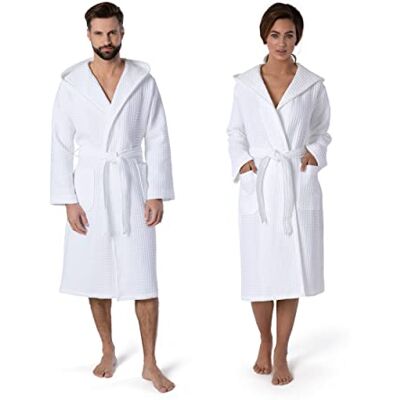 Möve Piquée kabát s kapucí ve vel. XL ze 100% bavlny, snow Möve Piquée kabát s kapucí ve vel. XL ze 100% bavlny, snow