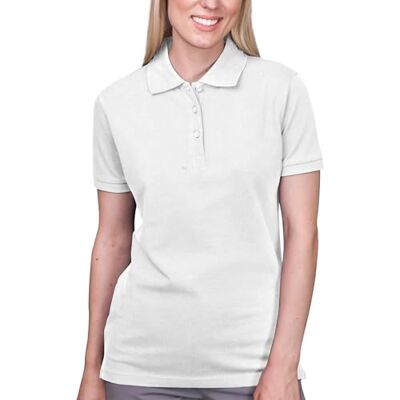 HRM Dámské Heavy Stretch Polo I Premium polotričko dámské z 95 % bavlny a 5 % elastanu I Basic Polohkošile lze prát do 40 °C I Kvalitní & udržitelné dámské horní díly I Workwear, bílá (White 02-white) HRM Dámské Heavy Stretch Polo I Premium polotričko dámské z 95 % bavlny a 5 % elastanu I Basic Polohkošile lze prát do 40 °C I Kvalitní & udržitelné dámské horní díly I Workwear, bílá (White 02-white)