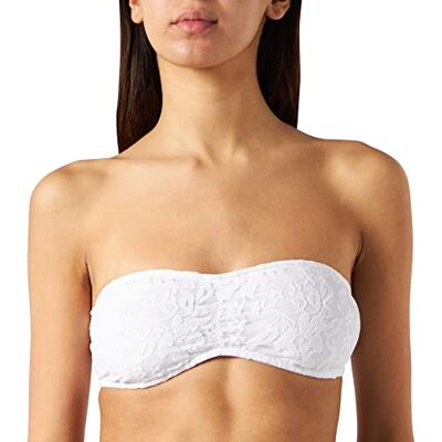 Urban Classics Dámské dámské Laces Bandeau, bílá Urban Classics Dámské dámské Laces Bandeau, bílá