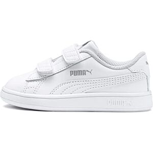 PUMA Unisex Baby Smash 3. 0 L V InfSneaker, White White, 21 EU PUMA Unisex Baby Smash 3. 0 L V InfSneaker, White White, 21 EU