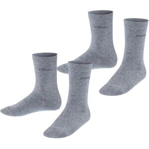 ESPRIT Unisex Dětské logo Foot Multipack K Tak bavlna jednobarevné ponožky (2 ks v balení), Šedá Light Grey Melange 3390, 23-26 ESPRIT Unisex Dětské logo Foot Multipack K Tak bavlna jednobarevné ponožky (2 ks v balení), Šedá Light Grey Melange 3390, 23-26