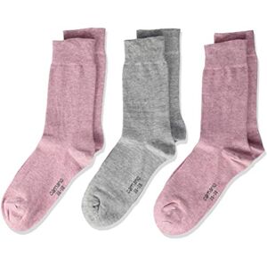 Camano Dětské ponožky balení po 3 kusech se zesílenou patou a špičkou, chlapecké a dívčí punčochy, Růžová (Chalk Pink Melange 4300) Camano Dětské ponožky balení po 3 kusech se zesílenou patou a špičkou, chlapecké a dívčí punčochy, Růžová (Chalk Pink Melange 4300)