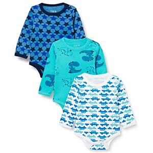 Care Unisex Baby Bodysuit (balení 3 ks), Modrá (tmavá námořnická) Care Unisex Baby Bodysuit (balení 3 ks), Modrá (tmavá námořnická)