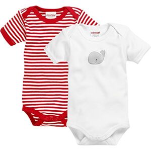 Playshoes Unisex malé děti Multipack Baby body, červená/bílá 1/4 rukáv balení po 2 kusech velryba Playshoes Unisex malé děti Multipack Baby body, červená/bílá 1/4 rukáv balení po 2 kusech velryba