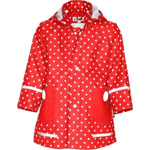 Playshoes Unisex dětská nepromokavá větrovka outdoorová bunda, červené puntíky Playshoes Unisex dětská nepromokavá větrovka outdoorová bunda, červené puntíky