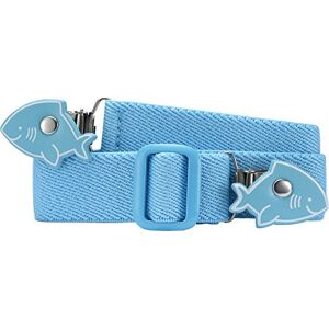 Playshoes Dívčí pásek elastický klip ve tvaru srdce Uni, Bleu Hai Playshoes Dívčí pásek elastický klip ve tvaru srdce Uni, Bleu Hai