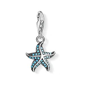 THOMAS SABO Charm Club originální zvířecí téma s Lobster Clasp 925 Sterling Silver Jewellery Compatible with Bracelets & Necklaces, Sklo, Tyrkys THOMAS SABO Charm Club originální zvířecí téma s Lobster Clasp 925 Sterling Silver Jewellery Compatible with Bracelets & Necklaces, Sklo, Tyrkys