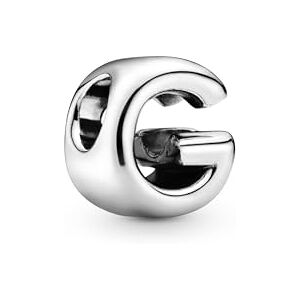 Pandora Moments písmeno G oboustranný přívěsek abecedy ze sterlingového stříbra s vyraženými srdíčky a perlami na zadní straně kompatibilní s náramky Moments, one size, Stříbro, Bez drahokamu Pandora Moments písmeno G oboustranný přívěsek abecedy ze sterlingového stříbra s vyraženými srdíčky a perlami na zadní straně kompatibilní s náramky Moments, one size, Stříbro, Bez drahokamu