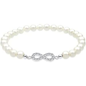 Elli Dámský řetízek na krk od s přívěskem, sterlingové stříbro 925, krystaly Swarovski, stříbrná Elli Dámský řetízek na krk od s přívěskem, sterlingové stříbro 925, krystaly Swarovski, stříbrná