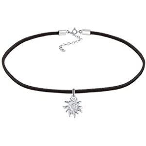 Elli Dámský náhrdelník s přívěskem choker slunce trend ze sterlingového stříbra 925, Sterlingové stříbro, Bez drahokamu Elli Dámský náhrdelník s přívěskem choker slunce trend ze sterlingového stříbra 925, Sterlingové stříbro, Bez drahokamu