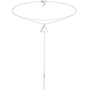 Elli Dámský náhrdelník Choker Y trojúhelník geo vzhled ze sterlingového stříbra 925 Elli Dámský náhrdelník Choker Y trojúhelník geo vzhled ze sterlingového stříbra 925