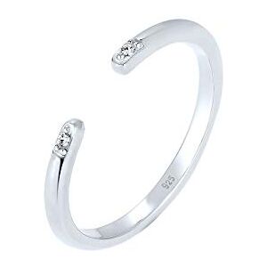 Elli Prsten minimální krystaly Swarovski 925, Fazetový brus, Křišťál Elli Prsten minimální krystaly Swarovski 925, Fazetový brus, Křišťál