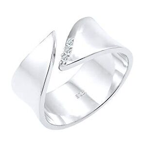 DIAMORE Elli DIAMONDS prsten dámský zavinovací prsten diamant (0,045 ct.) ze sterlingového stříbra 925, Fazetový brus, Diamant DIAMORE Elli DIAMONDS prsten dámský zavinovací prsten diamant (0,045 ct.) ze sterlingového stříbra 925, Fazetový brus, Diamant