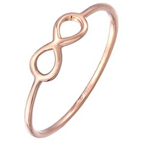 Elli Premium dámský pravý šperk prsten infinity symbol nekonečna značka v 750 růžovém zlatě, 58, Růžové zlato, Bez drahokamu Elli Premium dámský pravý šperk prsten infinity symbol nekonečna značka v 750 růžovém zlatě, 58, Růžové zlato, Bez drahokamu