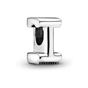 Pandora Moments písmeno I oboustranný přívěsek abecedy ze sterlingového stříbra s vyraženými srdíčky a perlami na zadní straně kompatibilní s náramky Moments Collection Pandora Moments písmeno I oboustranný přívěsek abecedy ze sterlingového stříbra s vyraženými srdíčky a perlami na zadní straně kompatibilní s náramky Moments Collection