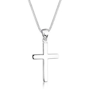 Elli Dámský řetízek na krk od s křížkem Basic Religion ze 925 sterlingového stříbra 925, délka 45 cm, stříbrná Elli Dámský řetízek na krk od s křížkem Basic Religion ze 925 sterlingového stříbra 925, délka 45 cm, stříbrná