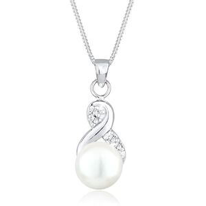 Elli Dámský náhrdelník s perlou Infinity s krystaly, Sterlingové stříbro, Křišťál Elli Dámský náhrdelník s perlou Infinity s krystaly, Sterlingové stříbro, Křišťál