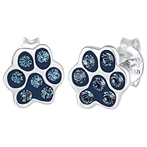 Elli Dámské náušnice , sterlingové stříbro 925, krystal Swarovski, Modrá Elli Dámské náušnice , sterlingové stříbro 925, krystal Swarovski, Modrá